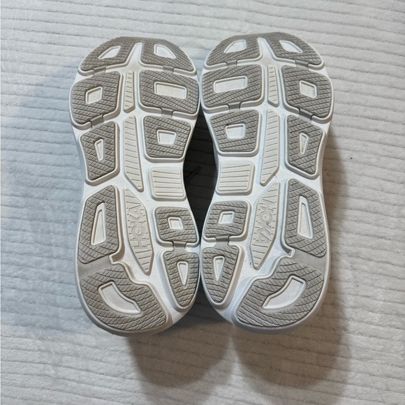 Hoka One One White and Blue Athletics size 12D Shoes - Picture 5 of 8